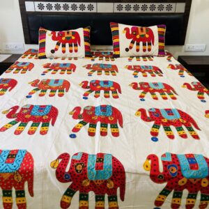 Elephant Print Double Bed Sheet