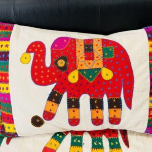 Elephant Print Pillow Cover