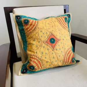 Green Border Cushion Cover