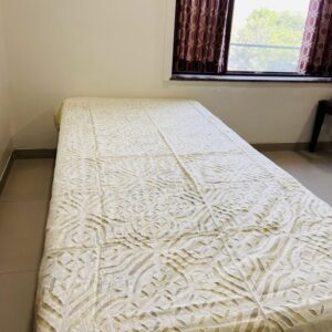 Applique Work Single Bed Sheet