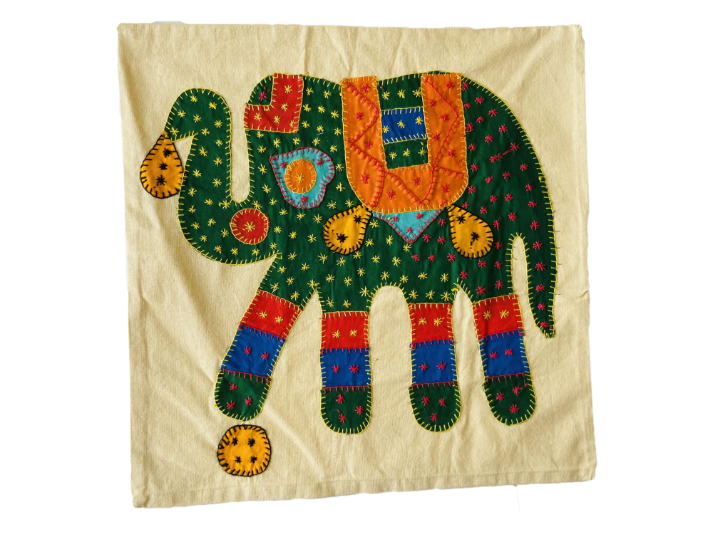 Green Elephant Cushion Cover - Image 2